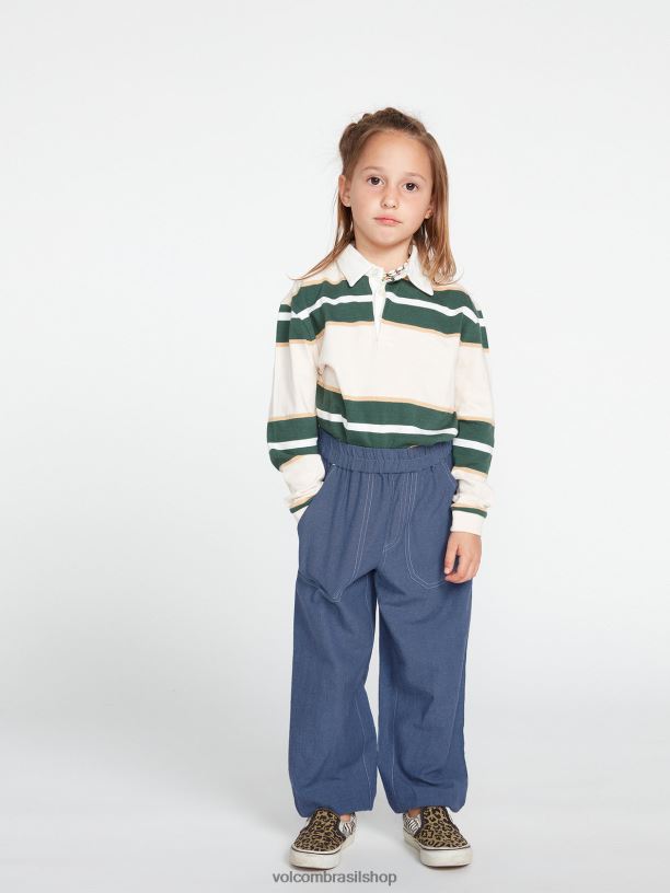 br Volcom garotas roupas calças de domingo vôo azul 88NNJ1348