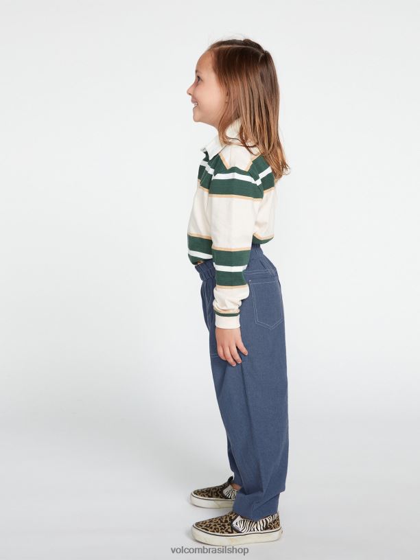 br Volcom garotas roupas calças de domingo vôo azul 88NNJ1348