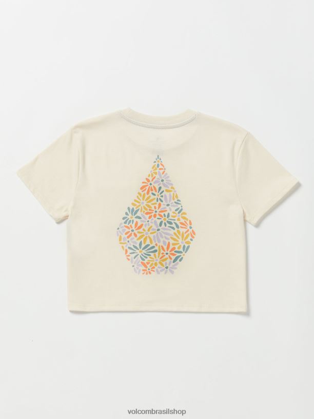 br Volcom garotas roupas camiseta com mostrador de bolso nuvem 88NNJ1324