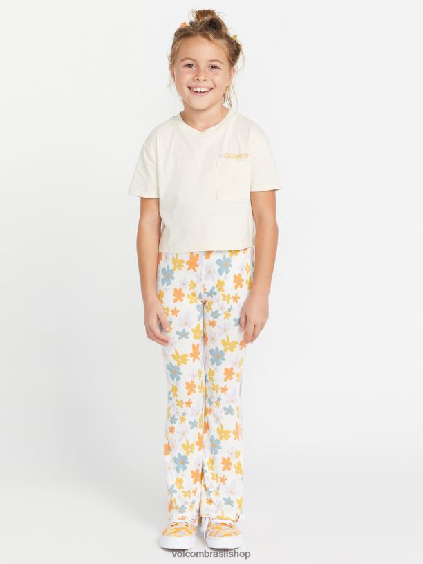 br Volcom garotas roupas camiseta com mostrador de bolso nuvem 88NNJ1324