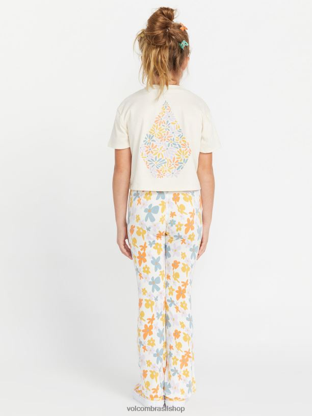 br Volcom garotas roupas camiseta com mostrador de bolso nuvem 88NNJ1324