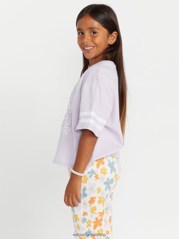 br Volcom garotas roupas camiseta realmente feliz Luz roxa 88NNJ1322