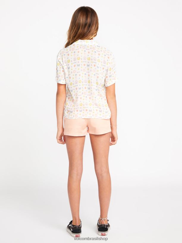 br Volcom garotas roupas topo do livro de figurinhas estrela branca 88NNJ1334