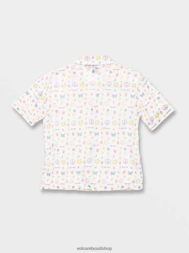 br Volcom garotas roupas topo do livro de figurinhas estrela branca 88NNJ1334