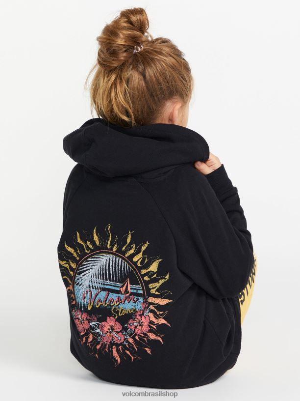 br Volcom garotas roupas moletom namorado realmente feliz preto 88NNJ1336