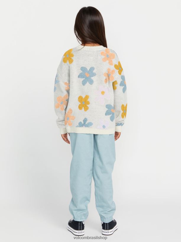 br Volcom garotas roupas suéter daizy wheel estrela branca 88NNJ1337