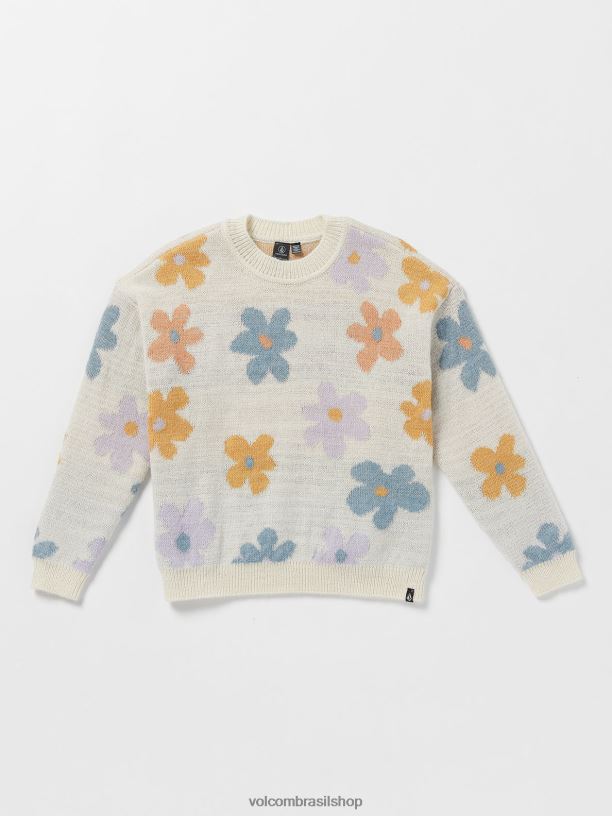 br Volcom garotas roupas suéter daizy wheel estrela branca 88NNJ1337