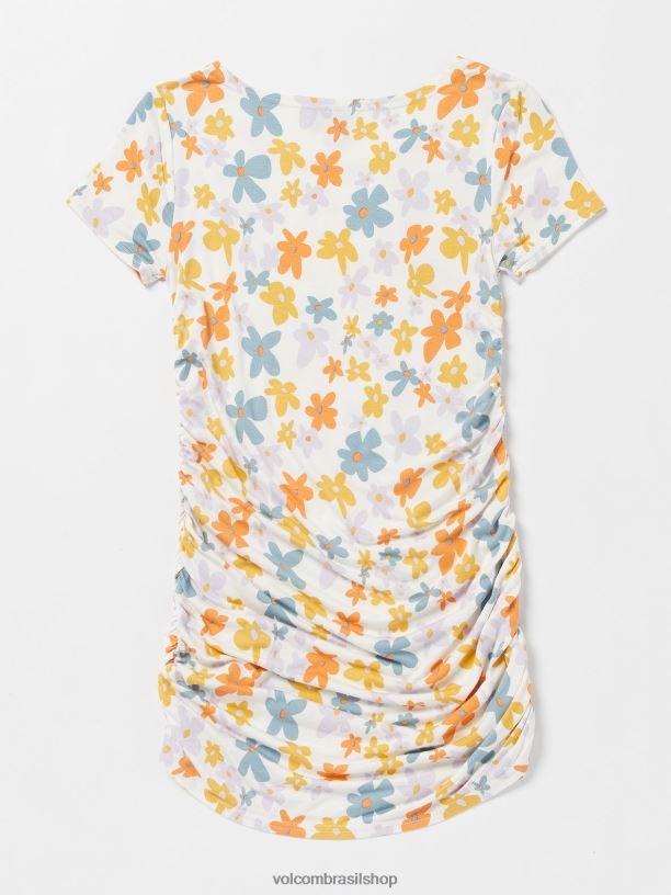 br Volcom garotas roupas busto um vestido sulco multi 88NNJ1340