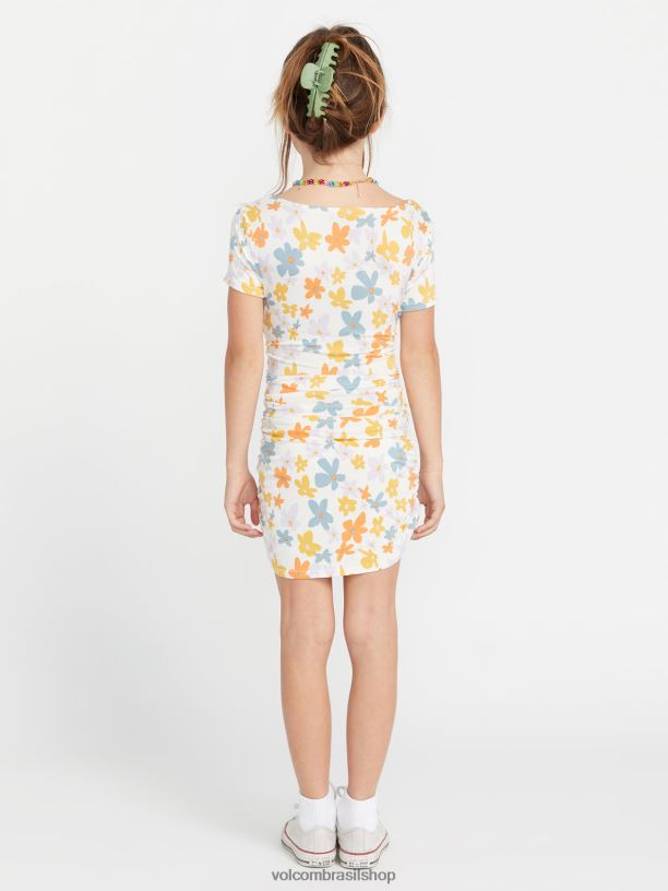 br Volcom garotas roupas busto um vestido sulco multi 88NNJ1340