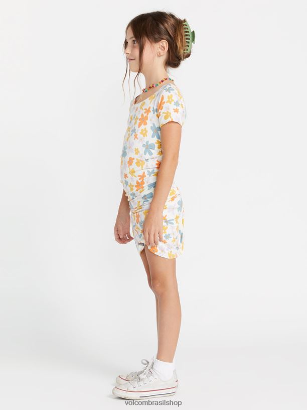 br Volcom garotas roupas busto um vestido sulco multi 88NNJ1340