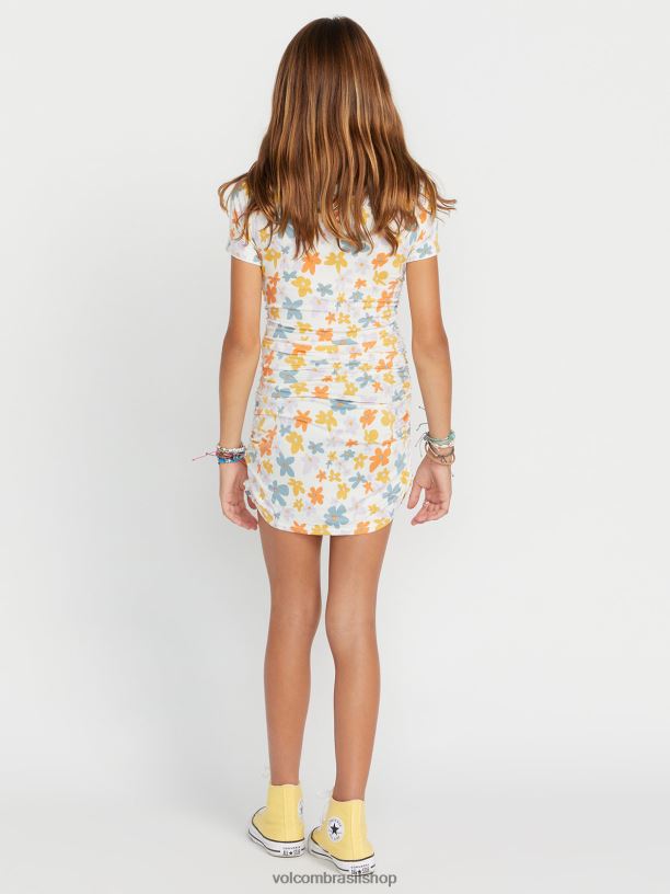 br Volcom garotas roupas busto um vestido sulco multi 88NNJ1340