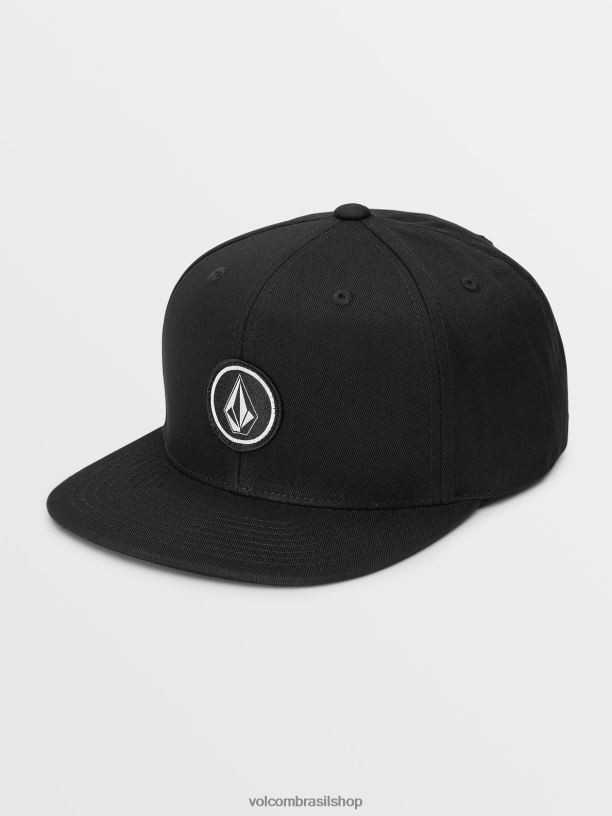 br Volcom Rapazes acessórios chapéu de sarja quarto preto 88NNJ1302