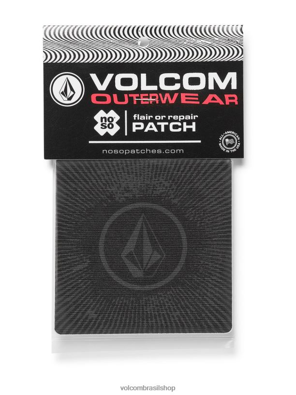br Volcom Rapazes acessórios grande patch de neve de reparo preto 88NNJ1307