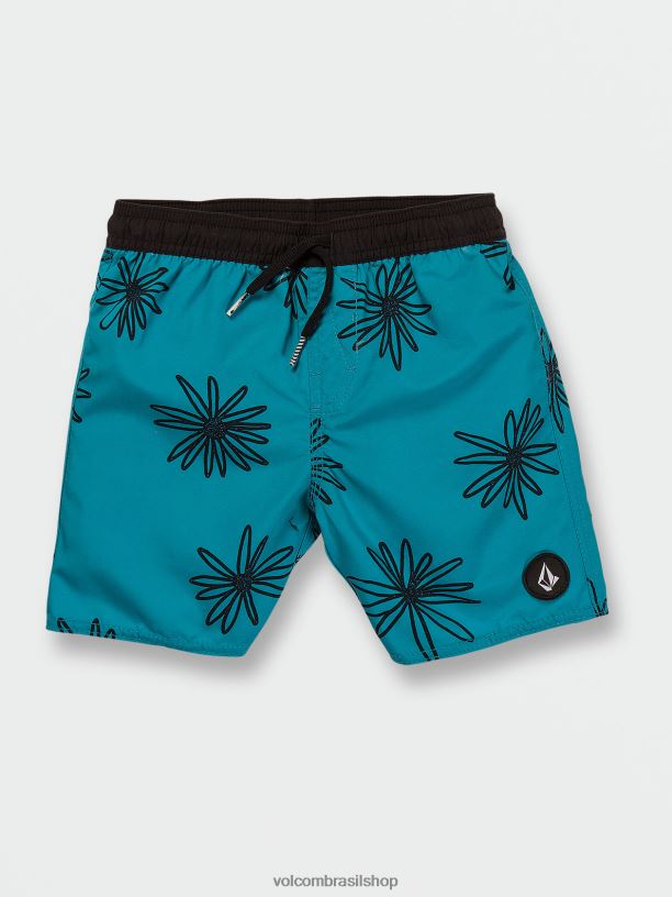 br Volcom Rapazes roupas baú polly pack azul elétrico 88NNJ1247