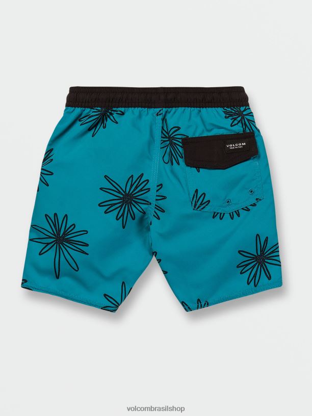 br Volcom Rapazes roupas baú polly pack azul elétrico 88NNJ1247