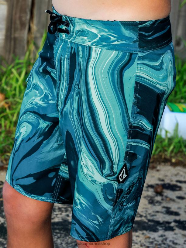br Volcom Rapazes roupas baús mod-tech de mármore psique cali urze azul 88NNJ1251