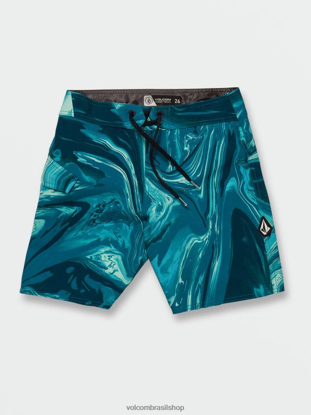 br Volcom Rapazes roupas baús mod-tech de mármore psique cali urze azul 88NNJ1251