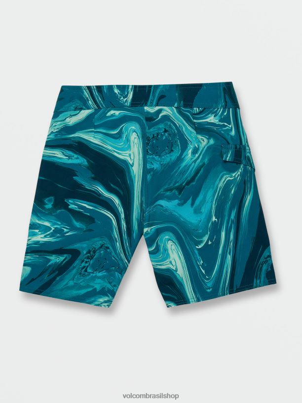 br Volcom Rapazes roupas baús mod-tech de mármore psique cali urze azul 88NNJ1251