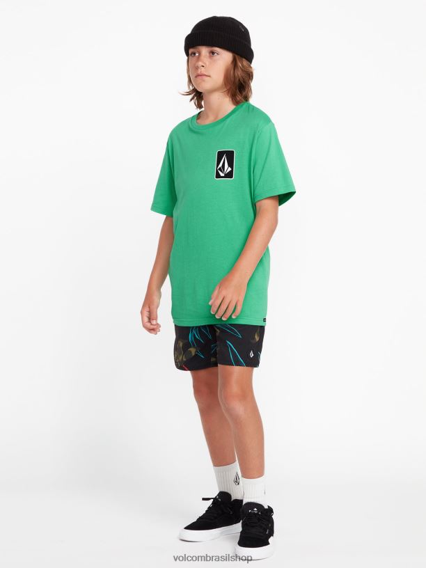 br Volcom Rapazes roupas calção de cintura elástico polly pack combinação preta 88NNJ1257