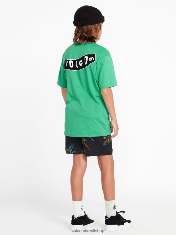 br Volcom Rapazes roupas calção de cintura elástico polly pack combinação preta 88NNJ1257