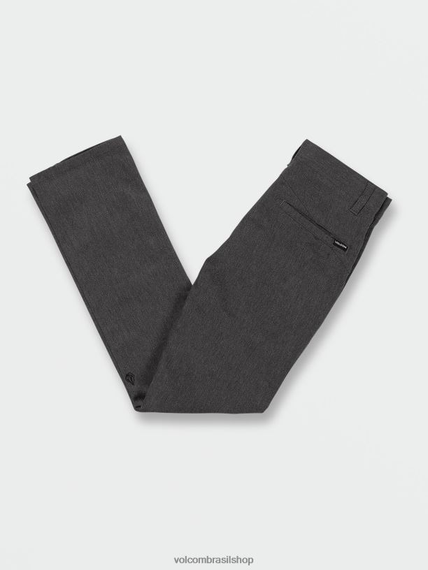 br Volcom Rapazes roupas calça chino moderna frickin urze carvão 88NNJ1270