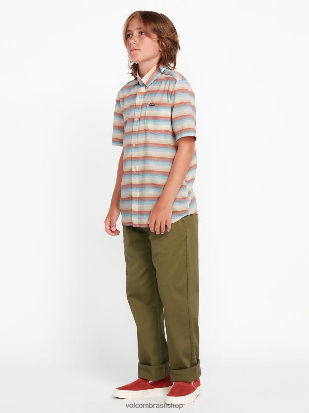 br Volcom Rapazes roupas calças elásticas regulares frickin Moinho Velho 88NNJ1268