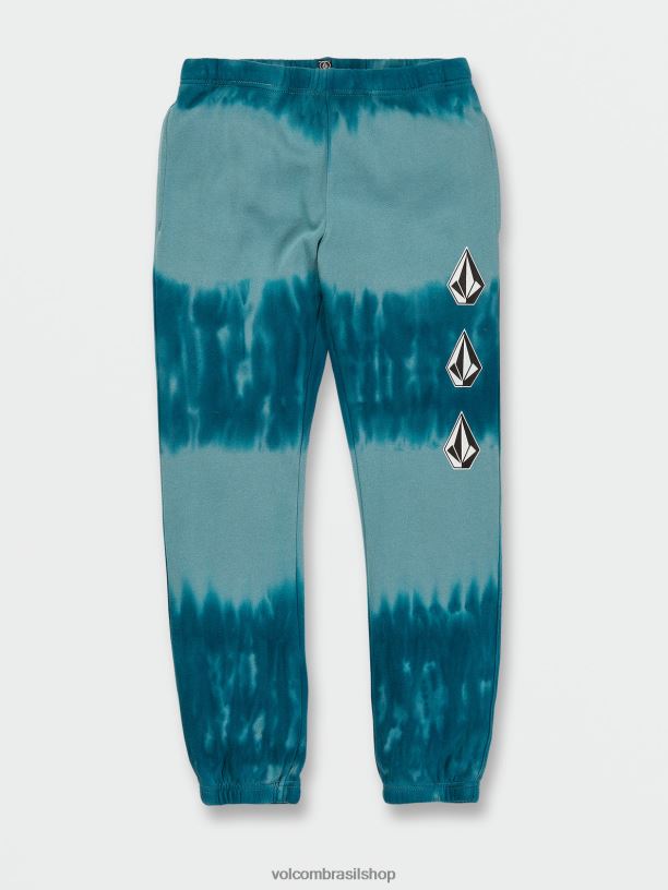 br Volcom Rapazes roupas pedra icônica mais calças de cintura elástica de lã litoral azul 88NNJ1269