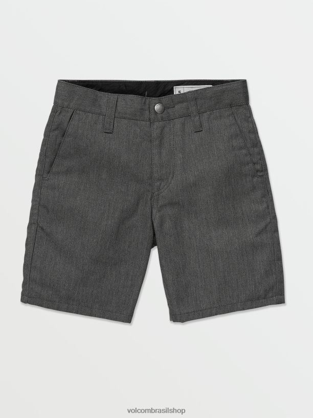 br Volcom Rapazes roupas bermuda chino frickin urze carvão 88NNJ1227