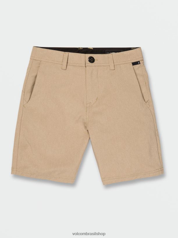 br Volcom Rapazes roupas shorts estáticos frickin cross shred caqui escuro 88NNJ1230