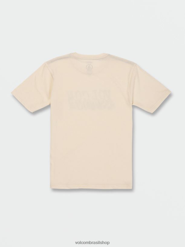 br Volcom Rapazes roupas camiseta de manga curta correlator urze branca 88NNJ1157