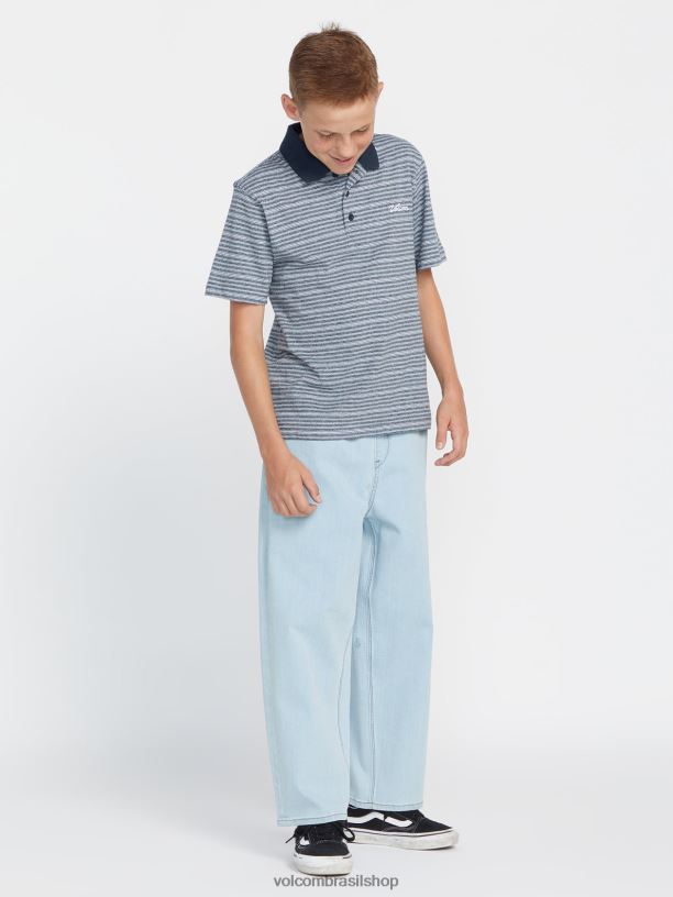 br Volcom Rapazes roupas jeans de cintura elástica solta Freazy nova moda 88NNJ1286