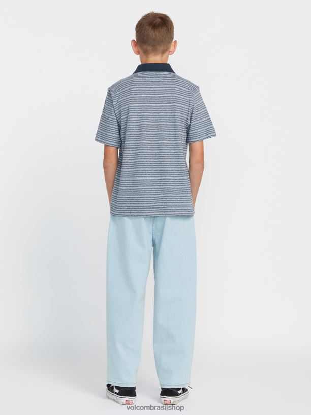 br Volcom Rapazes roupas jeans de cintura elástica solta Freazy nova moda 88NNJ1286