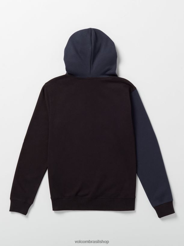 br Volcom Rapazes roupas moletom com capuz marinha 88NNJ1191