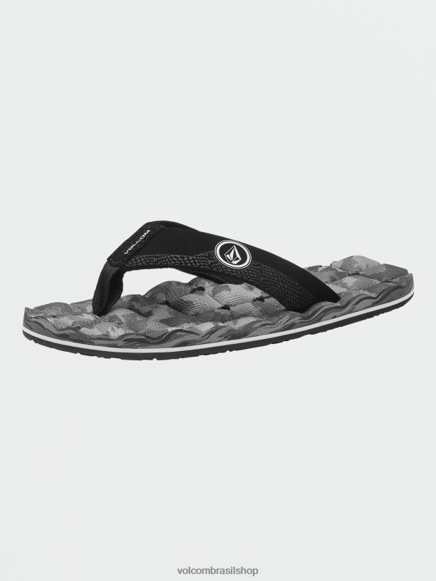 br Volcom Rapazes calçados sandálias juvenis grandes reclináveis nova moda 88NNJ1314