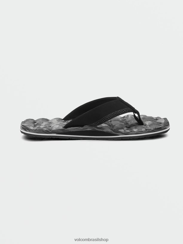 br Volcom Rapazes calçados sandálias juvenis grandes reclináveis nova moda 88NNJ1314