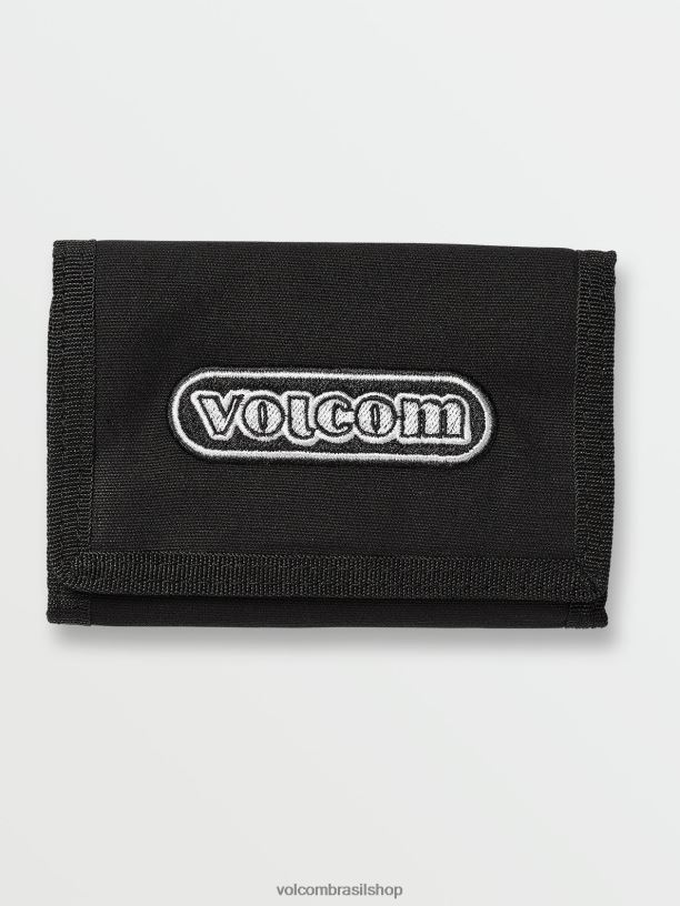 br Volcom homens acessórios noventa e cinco dobras em três preto 88NNJ428