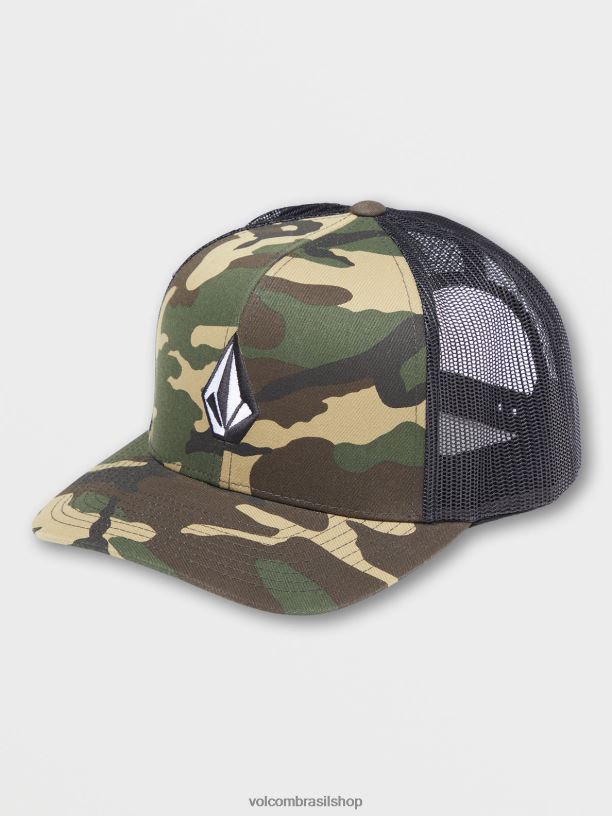 br Volcom homens acessórios chapéu de queijo de pedra cheia camuflar 88NNJ367