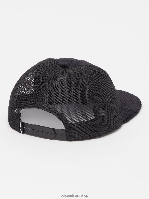 br Volcom homens acessórios chapéu de queijo de pedra preto 88NNJ400