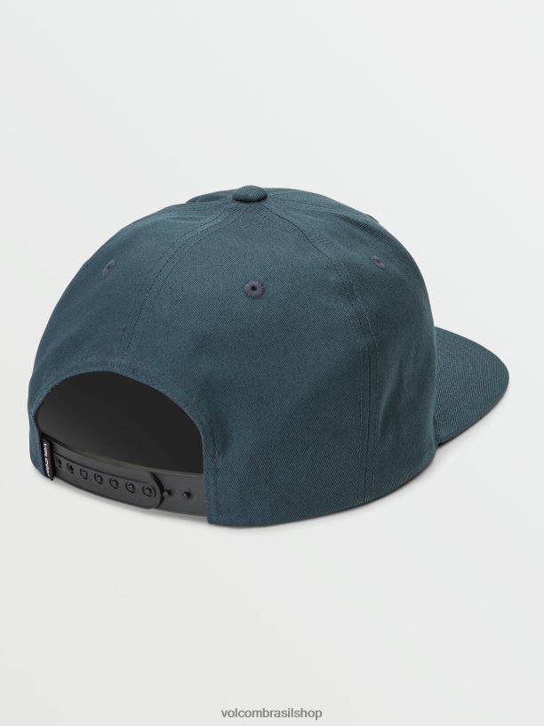 br Volcom homens acessórios chapéu de sarja quarto serviço azul 88NNJ397