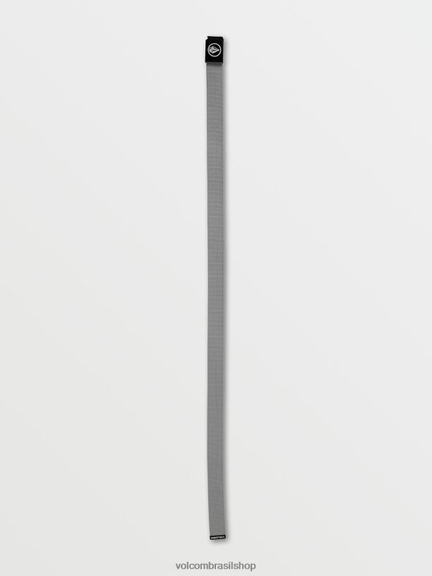 br Volcom homens acessórios cinto de teia circular urze cinza 88NNJ427