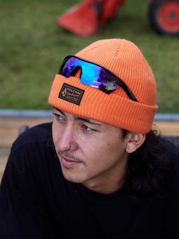 br Volcom homens acessórios gorro de trabalho laranja 88NNJ393