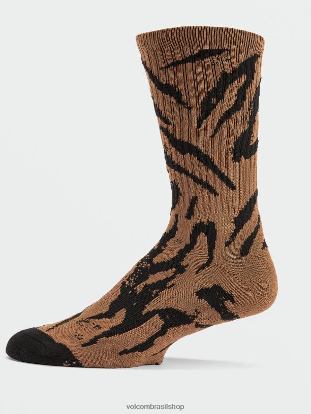 br Volcom homens acessórios meias pistola tabaco 88NNJ442