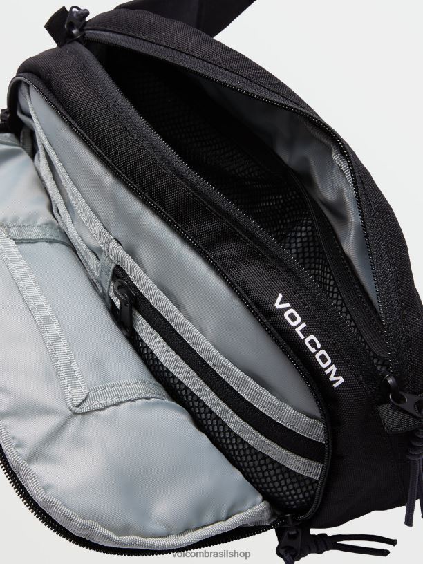 br Volcom homens acessórios pacote de cintura preto 88NNJ423