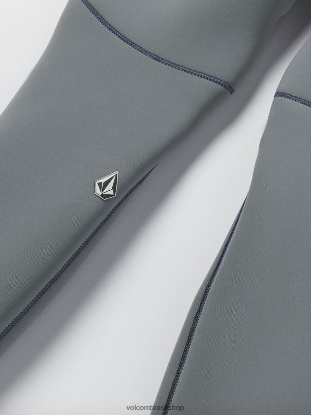 br Volcom homens roupas Fato completo com fecho de peito modulador 3/2mm cruzer azul 88NNJ645