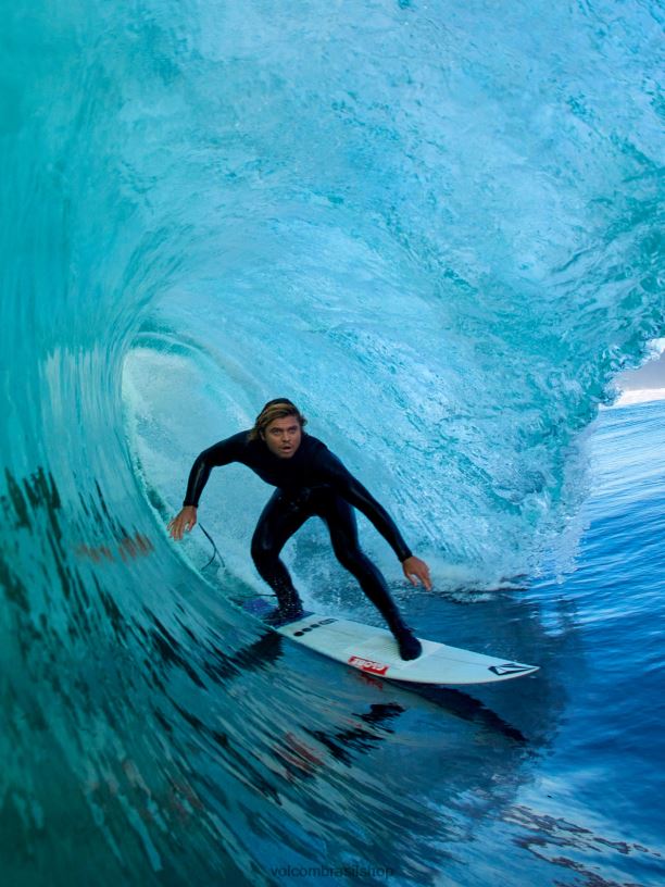 br Volcom homens roupas Fato completo com fecho de peito modulador 3/2mm preto 88NNJ637