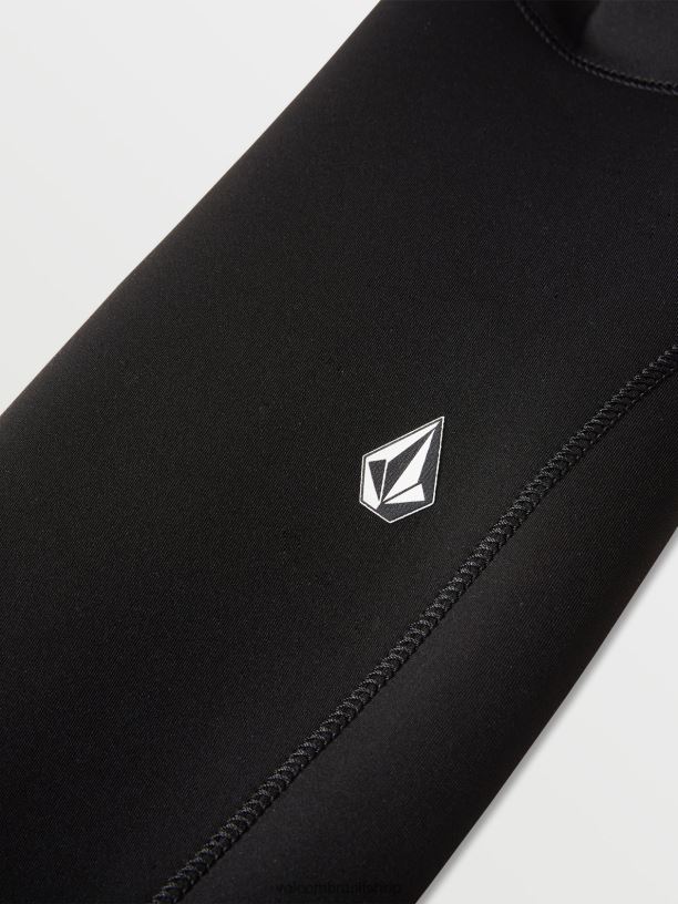 br Volcom homens roupas Fato completo com fecho de peito modulador 3/2mm preto 88NNJ637