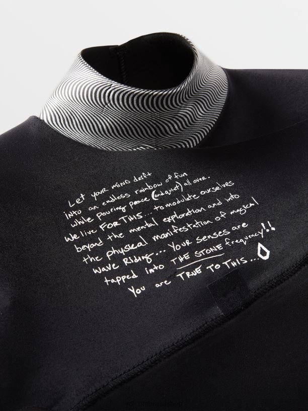 br Volcom homens roupas macacão manga longa modulador 2/2mm preto 88NNJ643