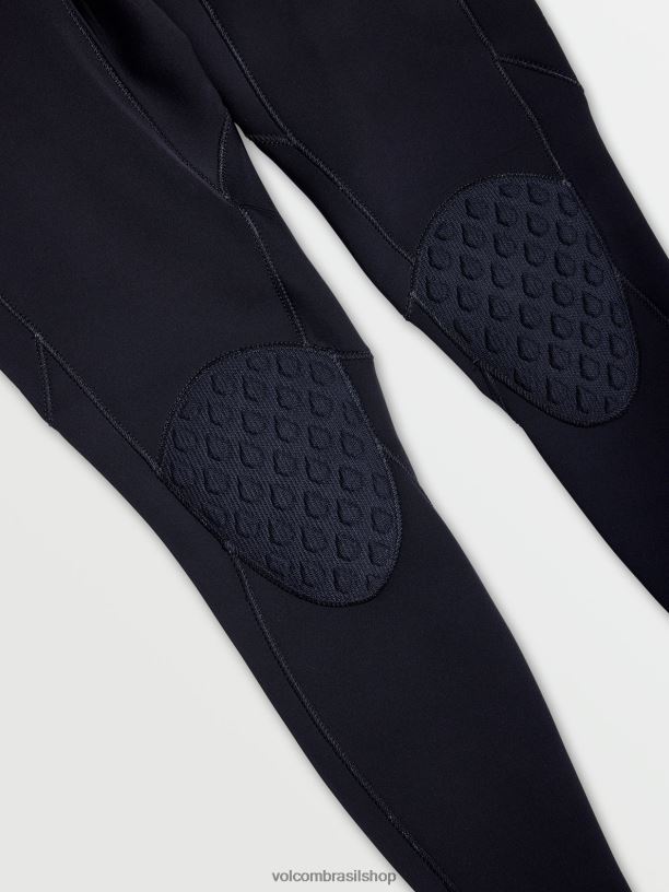 br Volcom homens roupas modulador 4/3mm manga longa nas costas com zíper preto 88NNJ636