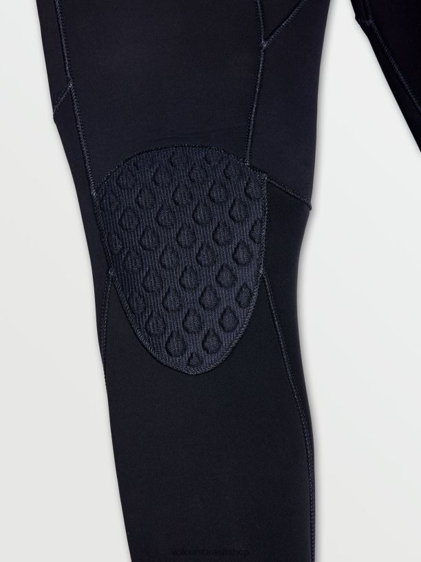 br Volcom homens roupas modulador 5/4/3mm capuz com zíper no peito preto 88NNJ641