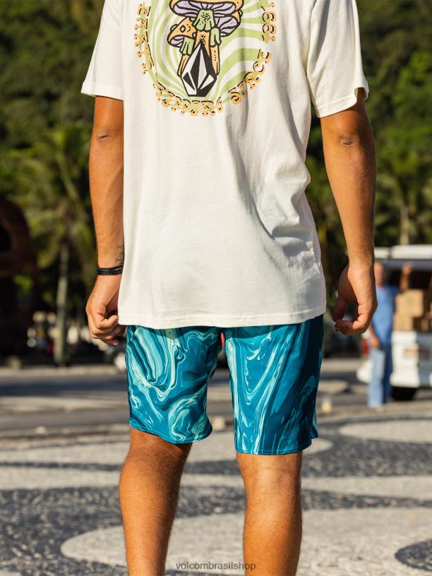 br Volcom homens roupas baús mod-tech de mármore psique litoral azul 88NNJ286